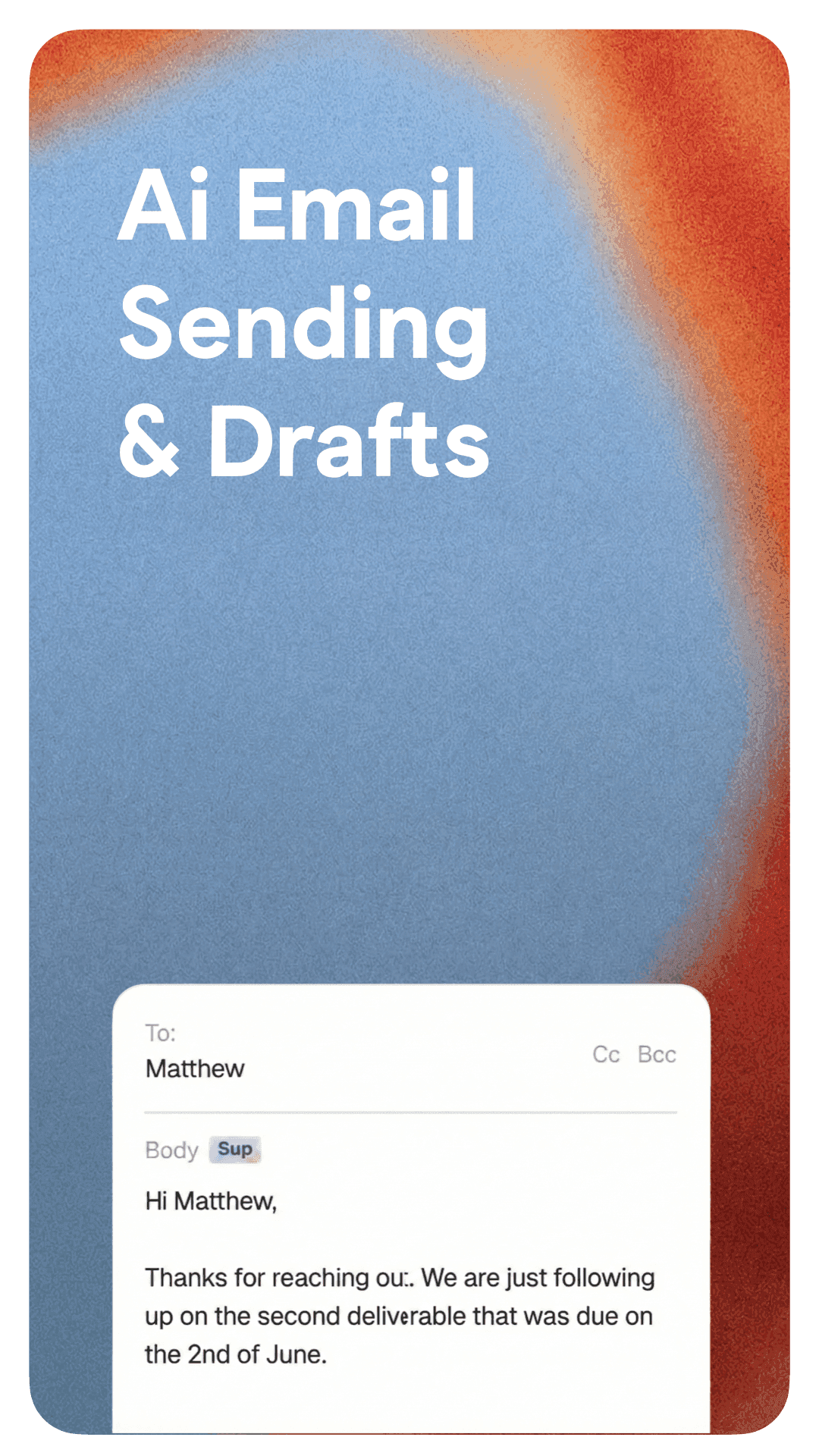 Ai Email Sending & Drafts